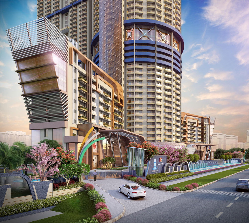 West wing Tower (G+8) & non Tower Portion at north eye Supertech cape town sector 74 NOIDA